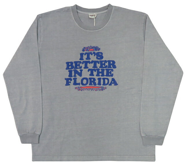 バーンズ BARNS 長袖 HOT-SHOT プリント Ｔシャツ IT'S BETTER BR-25122