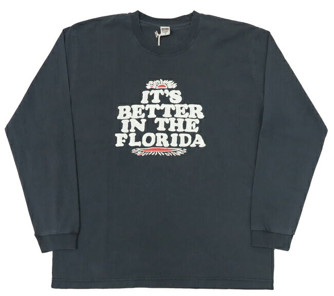 バーンズ BARNS 長袖 HOT-SHOT プリント Ｔシャツ IT'S BETTER BR-25122