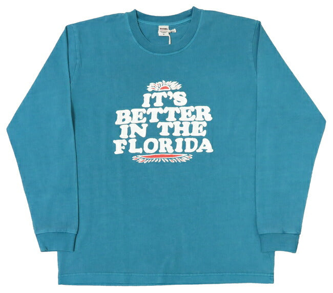 バーンズ BARNS 長袖 HOT-SHOT プリント Ｔシャツ IT'S BETTER BR-25122