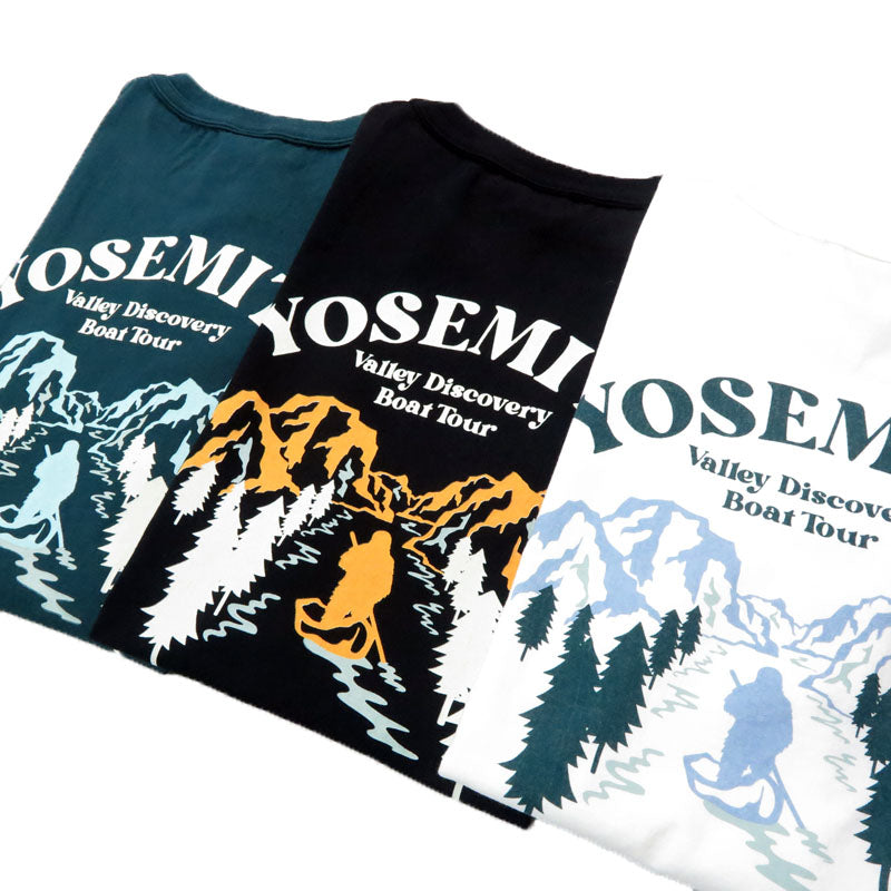 반즈 BARNS 터프넥 반소매 프린트 티셔츠 "YOSEMITE" 18/-OE Tough neck S/S Print T-shirt BR-25146
