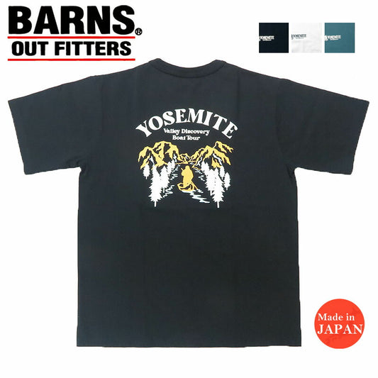バーンズ BARNS Toughneck Kurzarm Bedrucktes T-Shirt "YOSEMITE" 18/-OE Toughneck S/S Bedrucktes T-Shirt BR-25146
