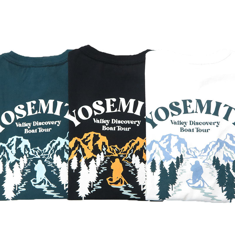 반즈 BARNS 터프넥 반소매 프린트 티셔츠 "YOSEMITE" 18/-OE Tough neck S/S Print T-shirt BR-25146