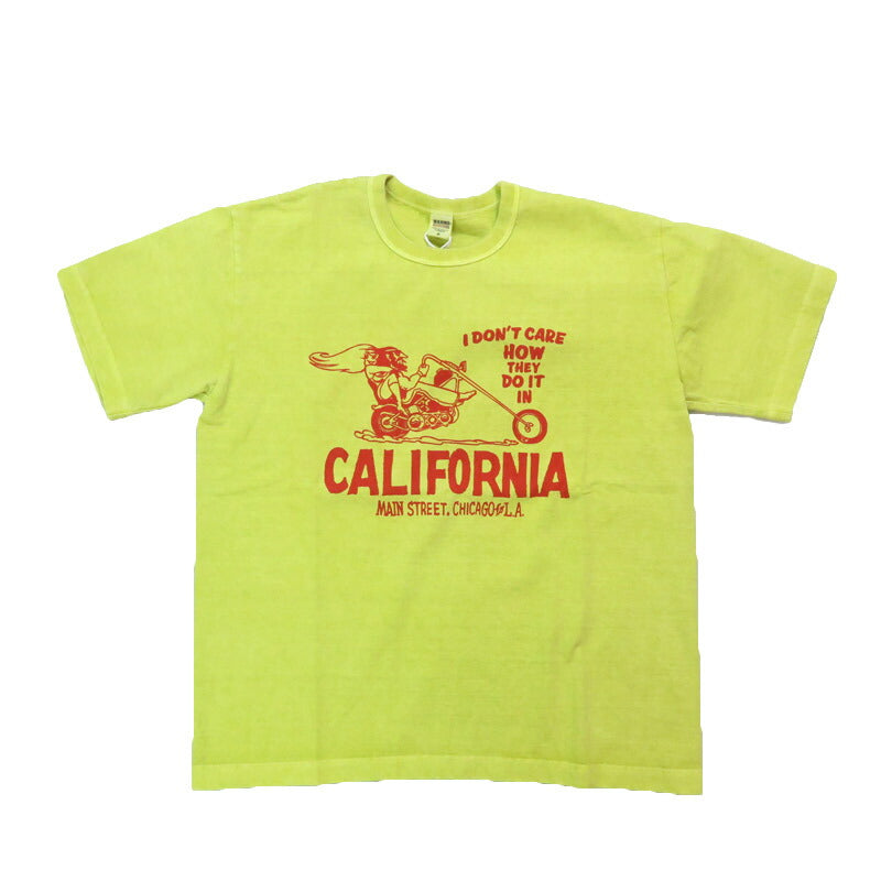 バーンズ BARNS 半袖 チューブ プリント Tシャツ CALIFORNIA  BR-25253 【2025年春夏新作】
