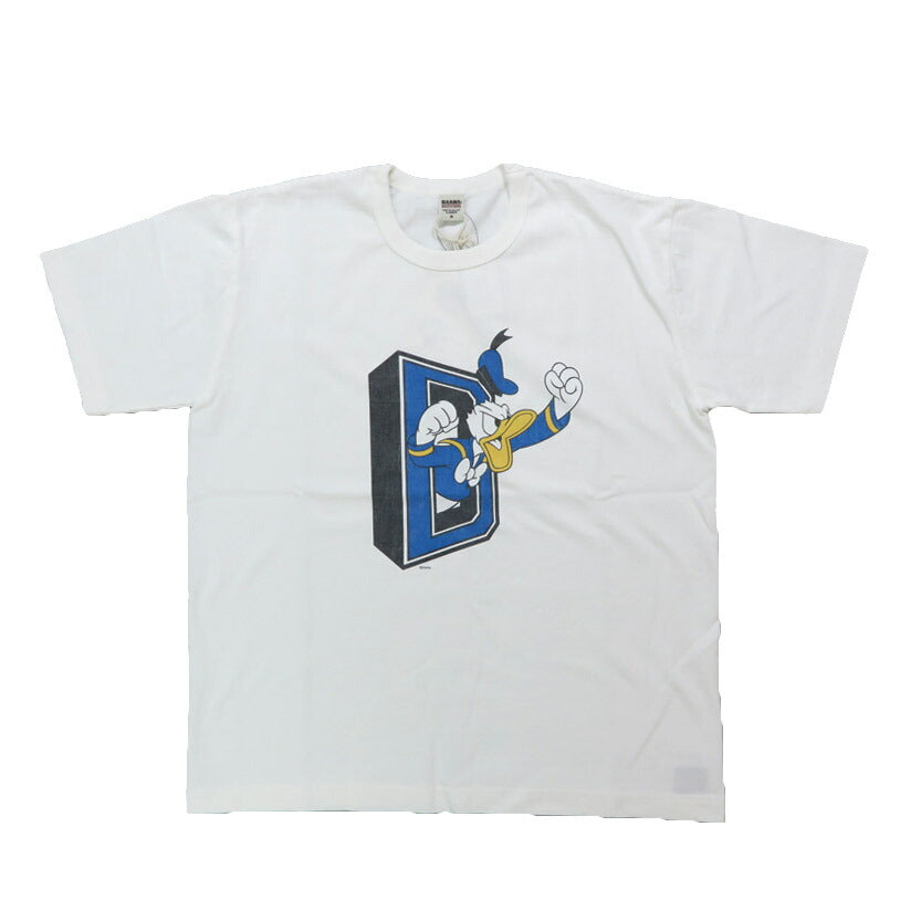 バーンズ BARNS 半袖 チューブ プリント Tシャツ Donald Duck  BR-25255 【2025年春夏新作】