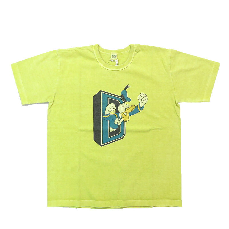 バーンズ BARNS 半袖 チューブ プリント Tシャツ Donald Duck  BR-25255 【2025年春夏新作】