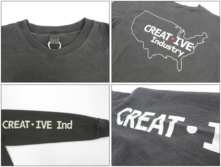 バーンズ BARNS เสื้อยืดแขนยาวพิมพ์ลาย "Creative Industry" BR-25321