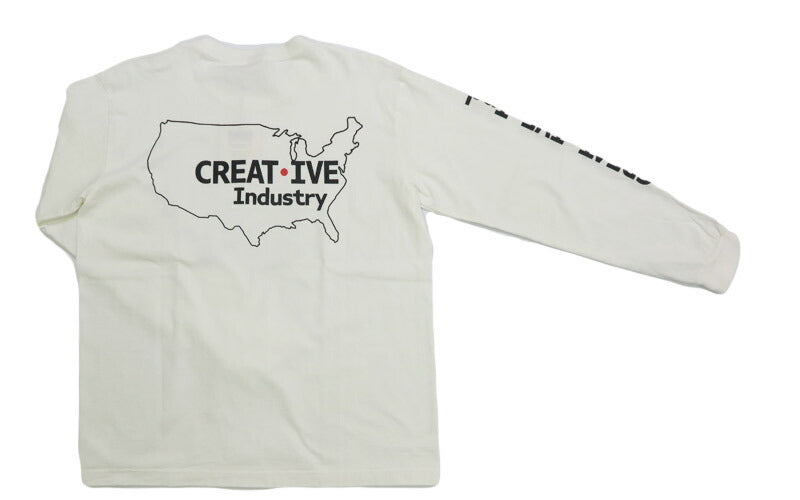 バーンズ BARNS เสื้อยืดแขนยาวพิมพ์ลาย "Creative Industry" BR-25321