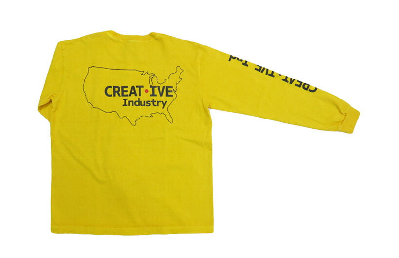 バーンズ BARNS เสื้อยืดแขนยาวพิมพ์ลาย "Creative Industry" BR-25321