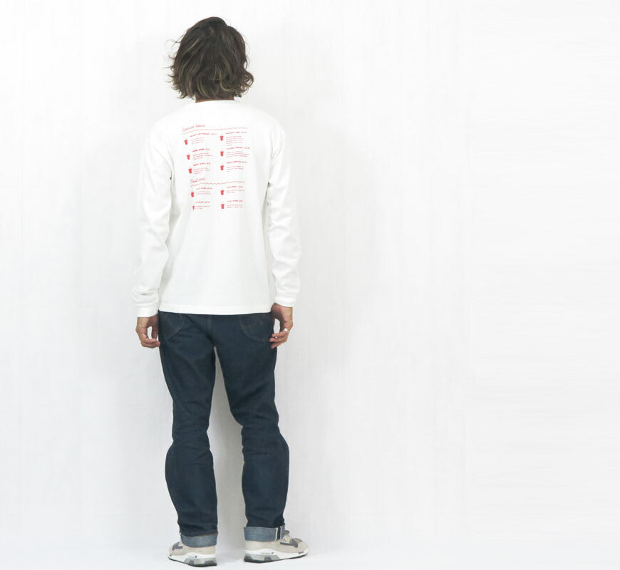 バーンズ BARNS เสื้อยืดแขนยาวพิมพ์ลาย "BRYAN'S smoothie" BR-25323