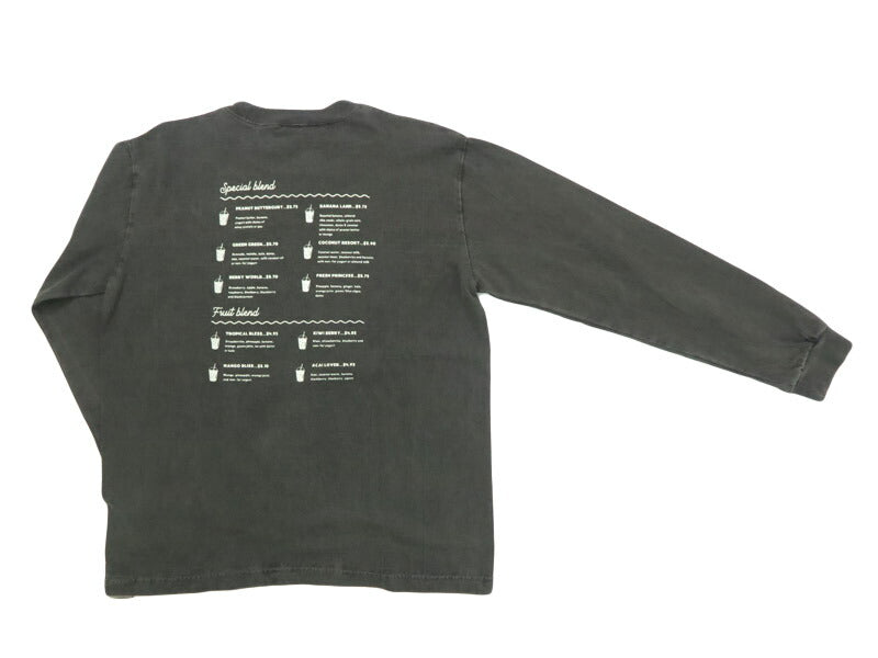 バーンズ BARNS เสื้อยืดแขนยาวพิมพ์ลาย "BRYAN'S smoothie" BR-25323