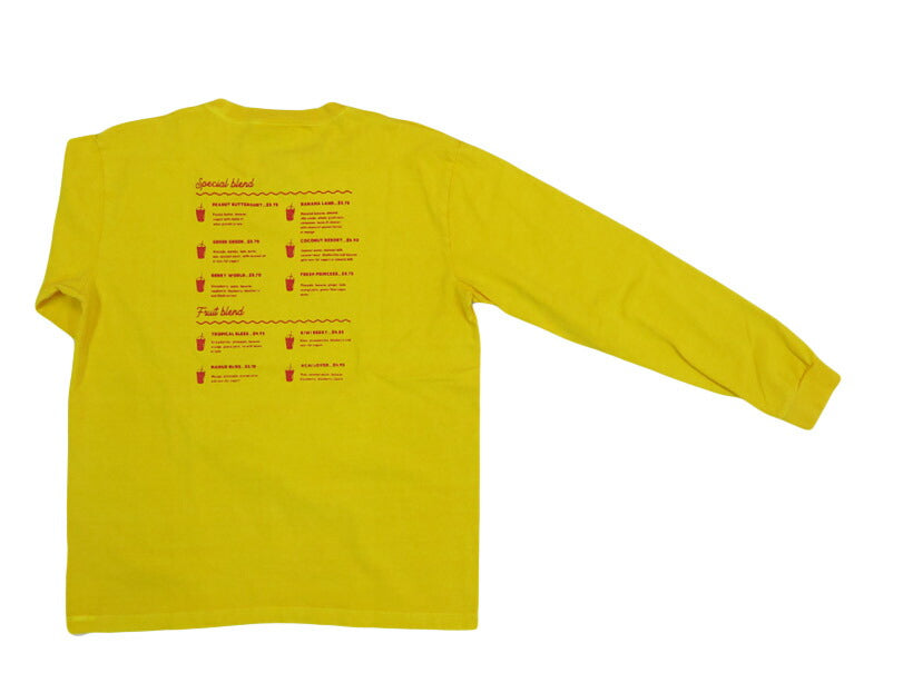 バーンズ BARNS เสื้อยืดแขนยาวพิมพ์ลาย "BRYAN'S smoothie" BR-25323