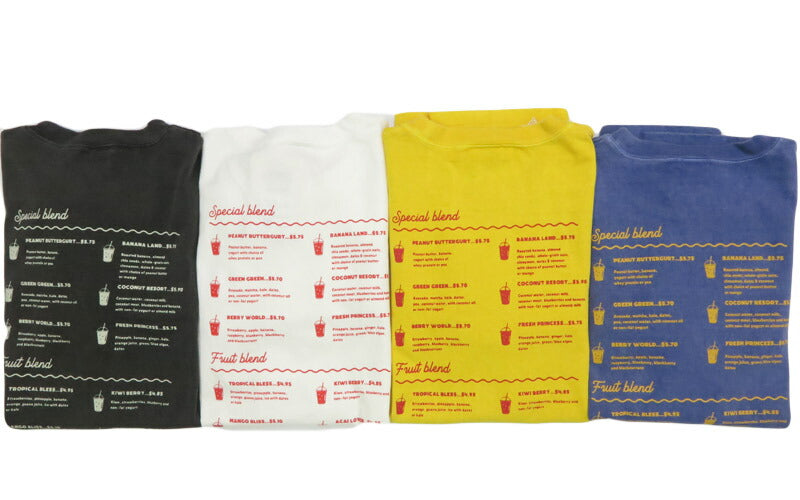 バーンズ BARNS เสื้อยืดแขนยาวพิมพ์ลาย "BRYAN'S smoothie" BR-25323