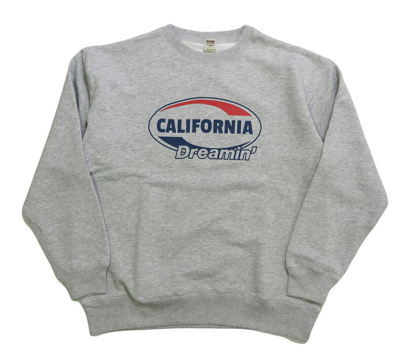 バーンズ BARNS スーパーヘビーウェイト  クルーネック スウェット プリントトレーナー ”CALIFORNIA　Dreamin” BR-25351【2025年秋冬新作】