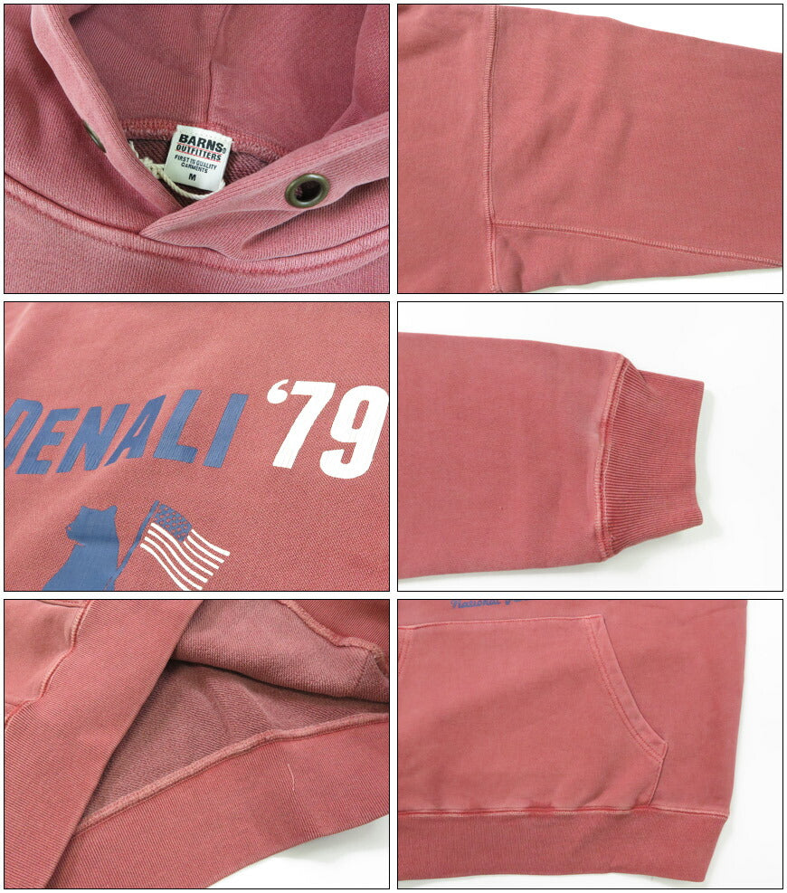 バーンズ BARNS เสื้อสเวตเตอร์ฮู้ดผ้าหนักพิเศษแขนยาว MAX SW PARKA ”DENALI'79” BR-25355