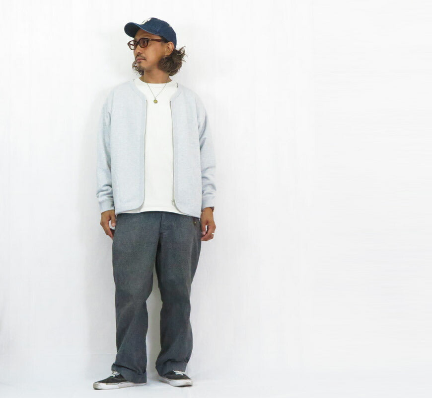 バーンズ BARNS Langarm MAX-Weight Sweatshirt Zip-Cardigan Pigmentgefärbt BR-25357