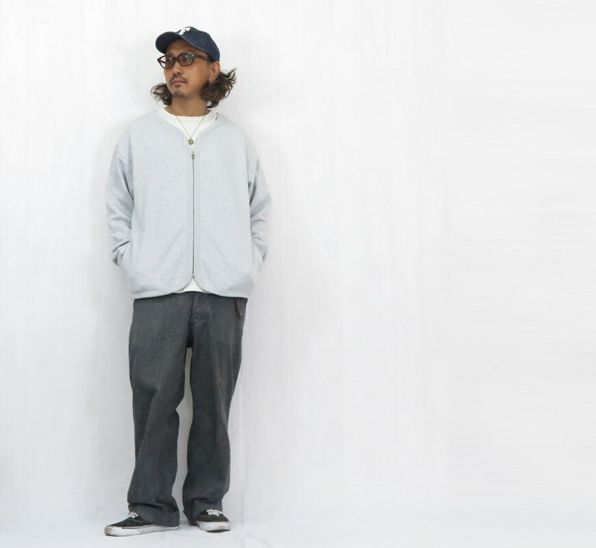 バーンズ BARNS Langarm MAX-Weight Sweatshirt Zip-Cardigan Pigmentgefärbt BR-25357