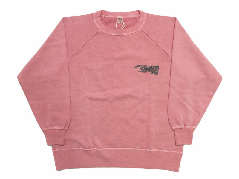 バーンズ BARNS เสื้อสเวตเตอร์ G.O.A.T. สแล็บ แขนแร็กแลนพิมพ์ลาย "TRUE VALUE" BR-25414