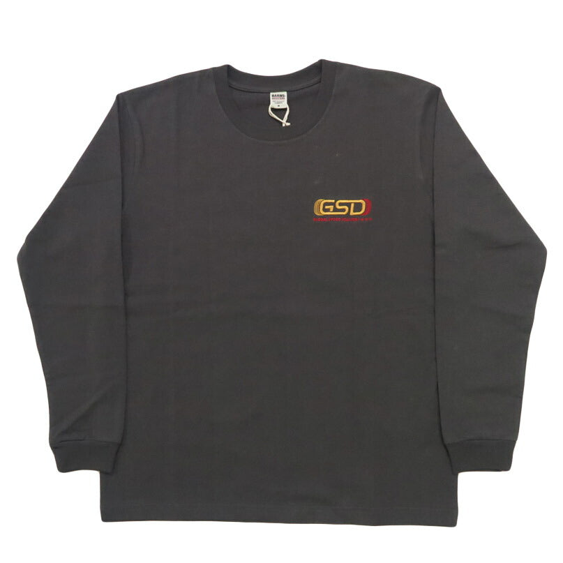 バーンズ BARNS เสื้อยืดแขนยาวพิมพ์ลาย ”GLOBAL SPEED DELIVERY” HOT-SHOT LS TEE BR-25421