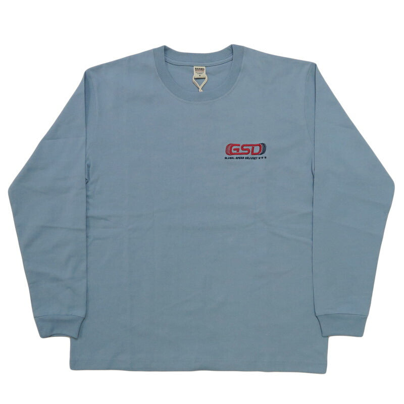 バーンズ BARNS เสื้อยืดแขนยาวพิมพ์ลาย ”GLOBAL SPEED DELIVERY” HOT-SHOT LS TEE BR-25421
