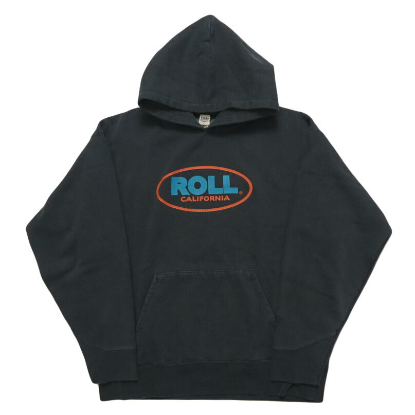 반즈 BARNS 긴팔 풀오버 스웨트 후드티 애슬레틱 프린트 후드 "ROLL" 피그먼트 염색 기모 BR-25466