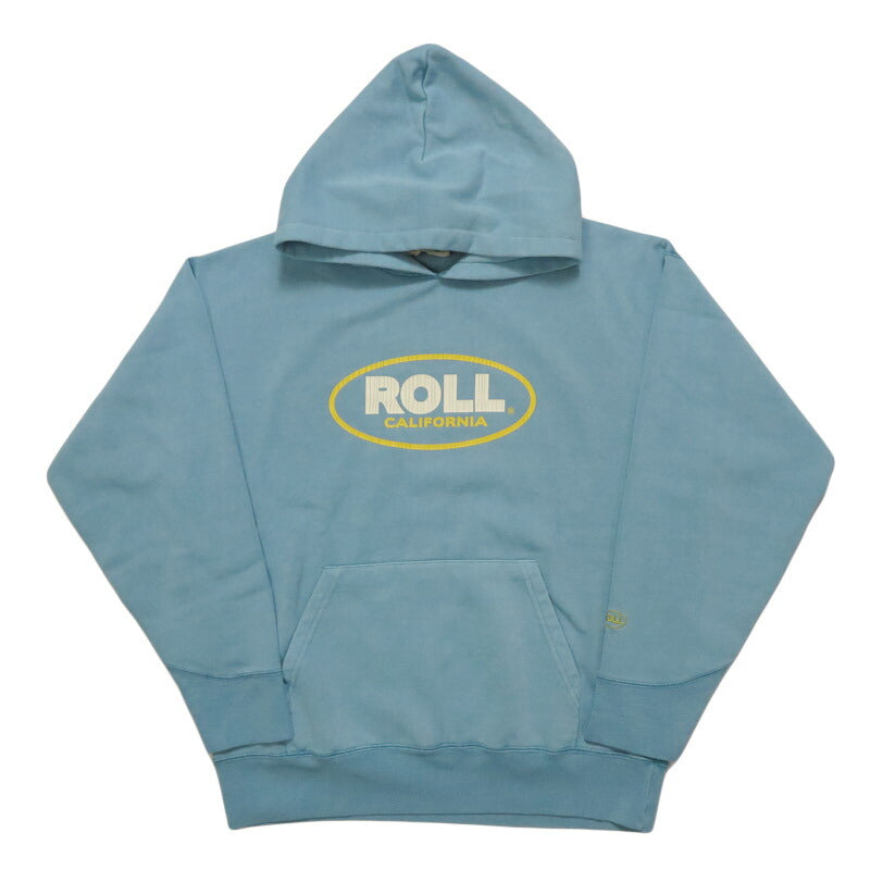 반즈 BARNS 긴팔 풀오버 스웨트 후드티 애슬레틱 프린트 후드 "ROLL" 피그먼트 염색 기모 BR-25466