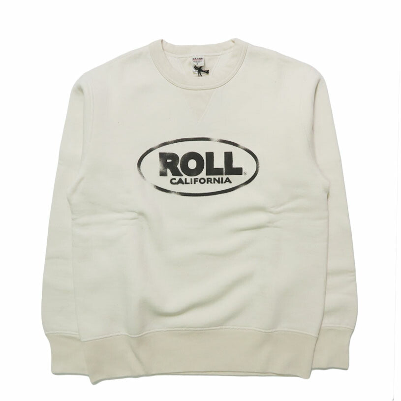 バーンズ BARNS はめこみ両ガゼットクルーネックスウェット 長袖 "ROLL" STANDARD 30/7 COZUN BR-25491