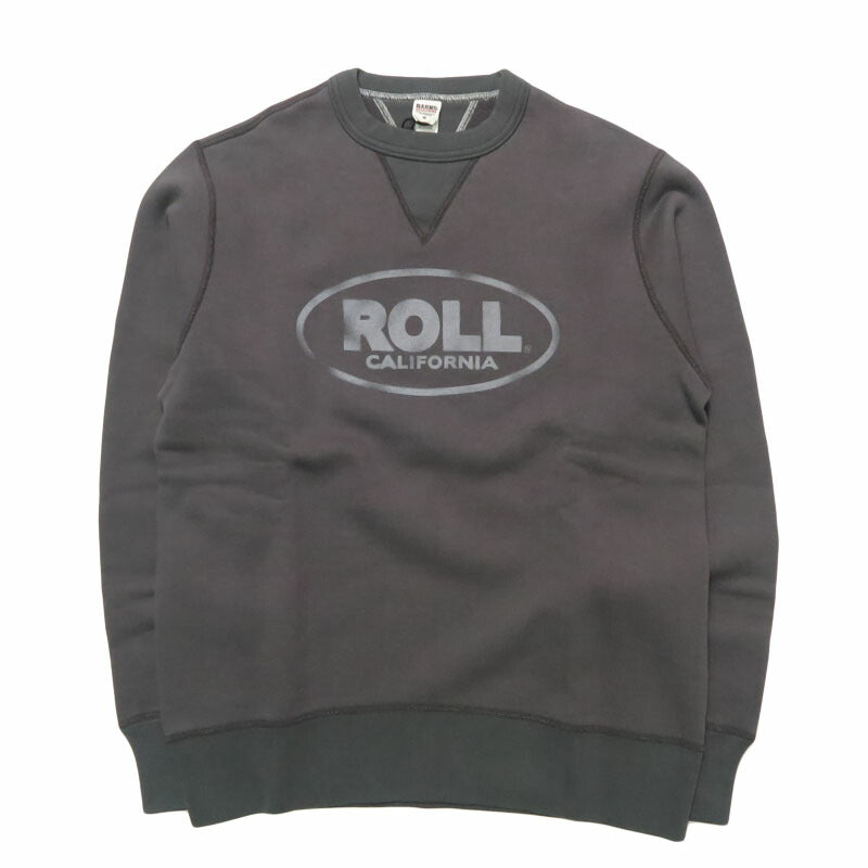 バーンズ BARNS はめこみ両ガゼットクルーネックスウェット 長袖 "ROLL" STANDARD 30/7 COZUN BR-25491