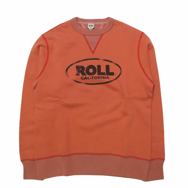バーンズ BARNS はめこみ両ガゼットクルーネックスウェット 長袖 "ROLL" STANDARD 30/7 COZUN BR-25491