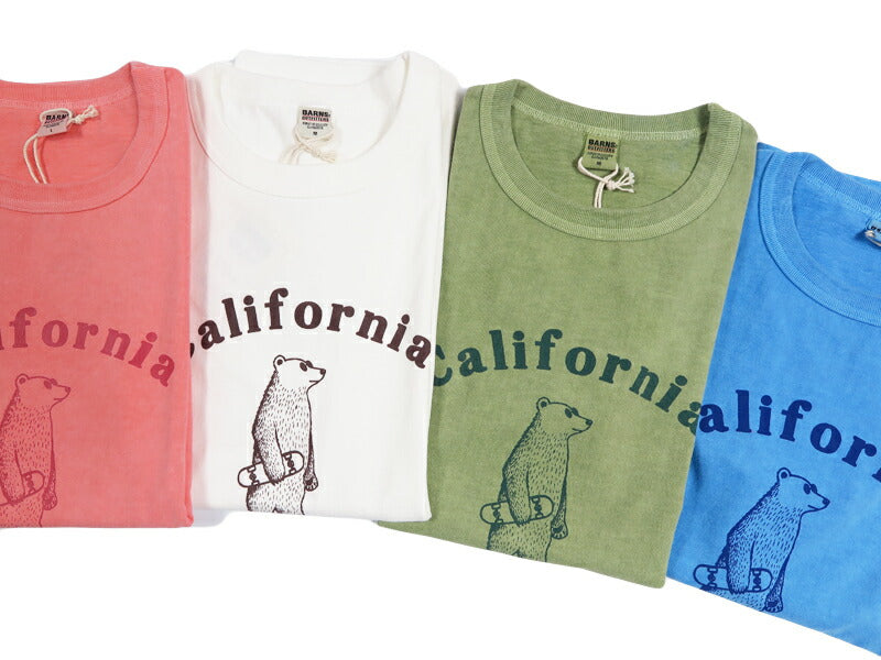 バーンズ BARNS 吊り編み G.O.A.T. 半袖Tシャツ ピグメント染め