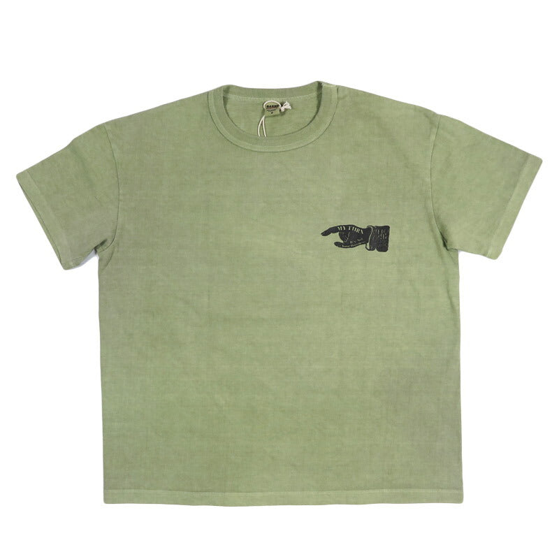 バーンズ BARNS 吊り編み G.O.A.T. 半袖Tシャツ ピグメント染め