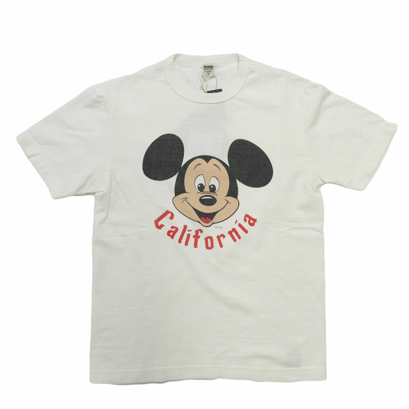 バーンズ BARNS 吊り編み 半袖Tシャツ ミッキーマウス Mickey Mouse BR-26183【2026年春夏新作】