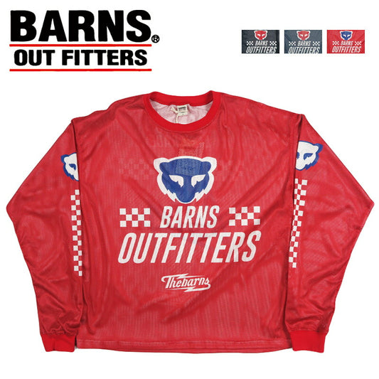 バーンズ BARNS 長袖 メッシュＴシャツ  MESH BOXY L/S TEE BR-26210【2026年春夏新作】