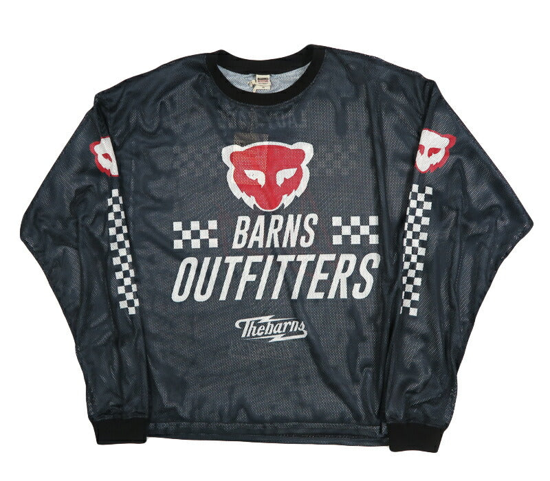 バーンズ BARNS 長袖 メッシュＴシャツ  MESH BOXY L/S TEE BR-26210【2026年春夏新作】