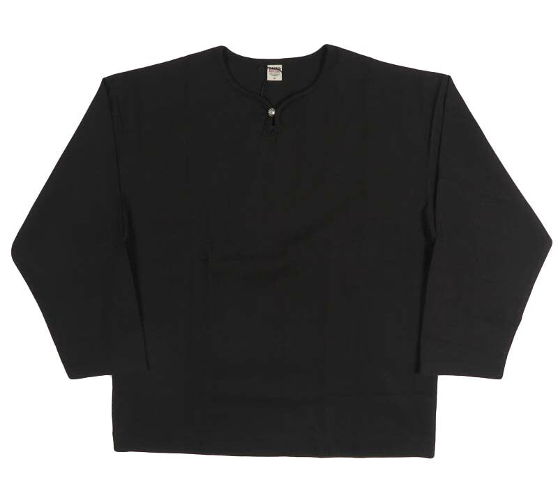 バーンズ BARNS 長袖 BIG COZUN CONCHO L/S TEE コンチョボタン 無地 Ｔシャツ  BR-26317 【2026年秋冬新作】