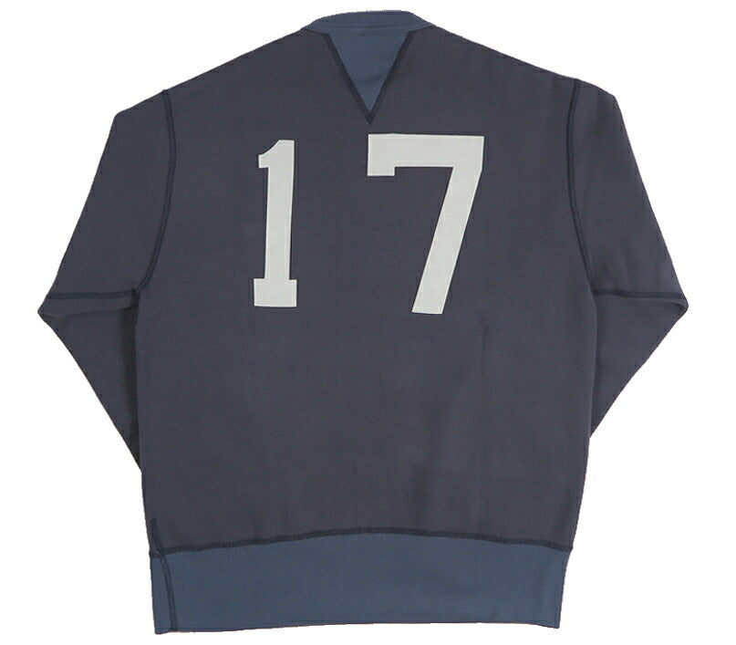 バーンズ BARNS 長袖 プリント クルーネック スウェット COZUN GUSSET CREW PT BR-26391