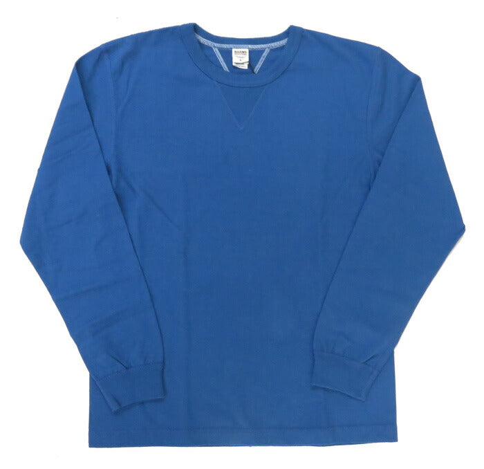バーンズBARNS長袖Ｔシャツクルーネックヴィンテージピグメント4本針縫いユニオンスペシャル・フラットシーマーBR-3043ltd-24【2024-25年秋冬新作】