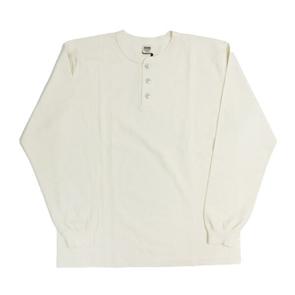バーンズ BARNS Camiseta de manga larga con cuello henley STANDARD14/-COZUN Button Works BR-3044BSP-25