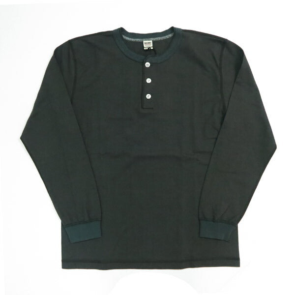 バーンズ BARNS Camiseta de manga larga con cuello henley STANDARD14/-COZUN Button Works BR-3044BSP-25