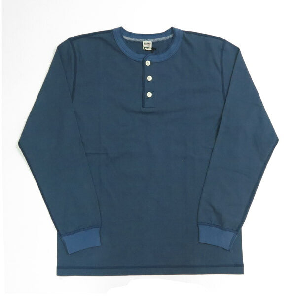 バーンズ BARNS Camiseta de manga larga con cuello henley STANDARD14/-COZUN Button Works BR-3044BSP-25