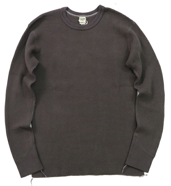 バーンズ BARNS 20/2 Heavy Thermal Langarm Toughneck T-Shirt Waffel BR-3080
