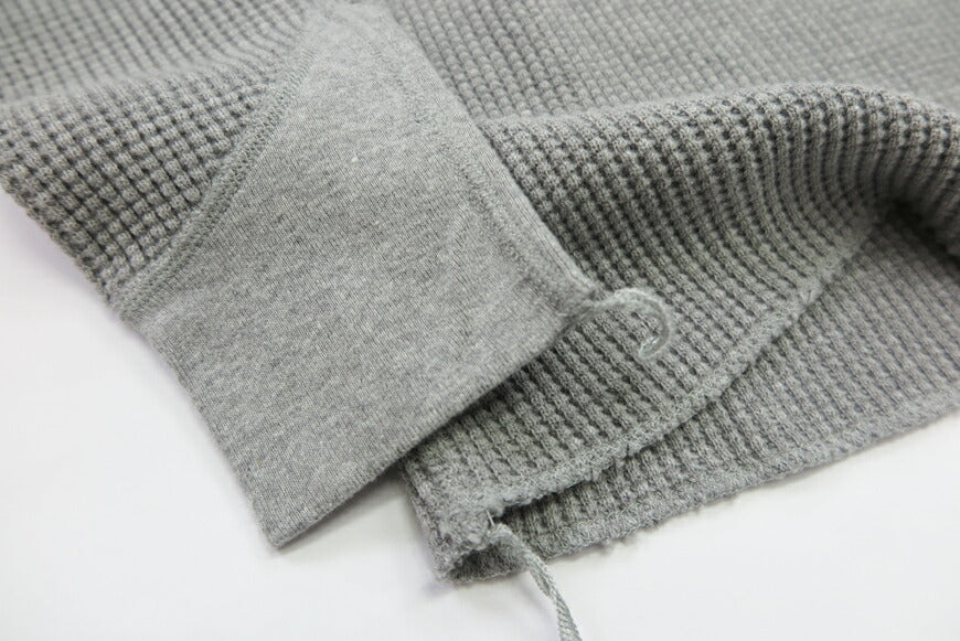 バーンズ BARNS 20/2 Heavy Thermal Langarm Toughneck T-Shirt Waffel BR-3080