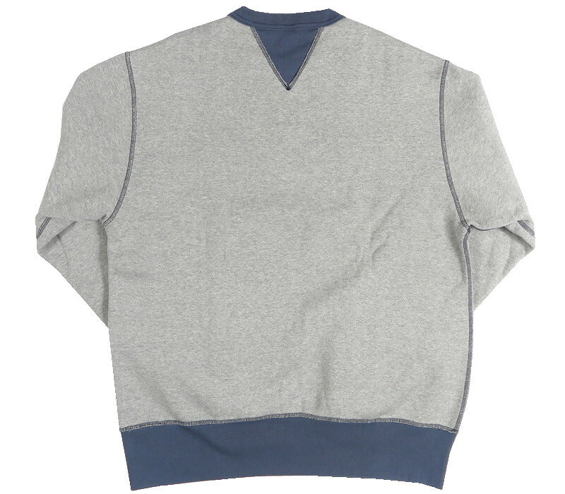バーンズ BARNS 裏起毛 スウェット プルオーバー 2トーンカラー フラットシーマ 30/7 COZUN Switching Rib & Stitch Crewneck Sweatshirt BR-3301 【2026年秋冬新作】