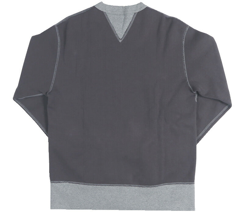 バーンズ BARNS 裏起毛 スウェット プルオーバー 2トーンカラー フラットシーマ 30/7 COZUN Switching Rib & Stitch Crewneck Sweatshirt BR-3301 【2026年秋冬新作】