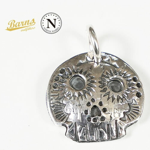 バーンズ BARNS × ノースワークス NORTH WORKS シルバー900 10セントコイン ペンダントトップ MEXICAN SKULL BR-7011W 【2026年春夏新作】