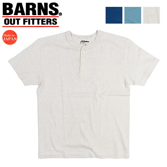バーンズ BARNS STANDARD COZUN ヘンリーネック 半袖 Tシャツ 2026年限定カラー BR-8146 【2026年春夏新作】