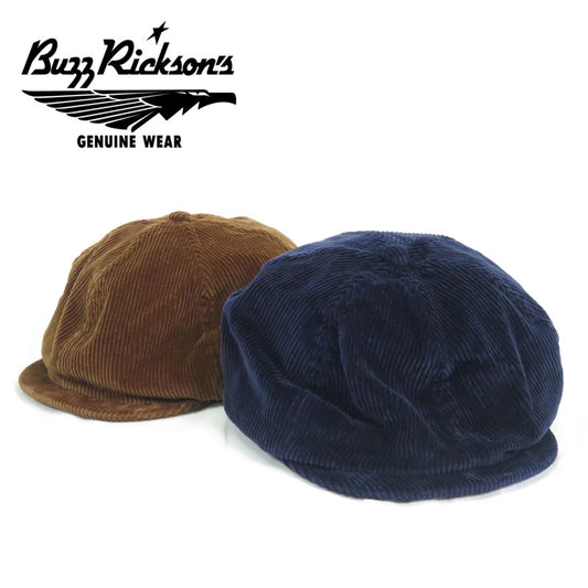 バズリクソンズ Buzz Rickson's 帽子 コーデュロイ キャスケット アップルジャックキャップ AVIATION ASSOCIATES CORDUROY CAP BR02823
