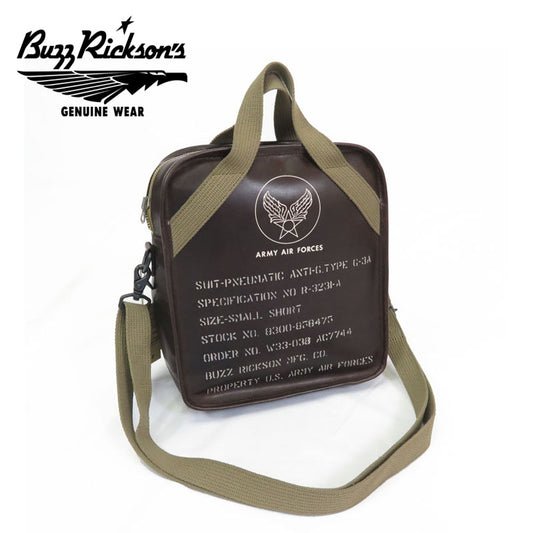 バズリクソンズ Buzz Rickson's TYPE G-3A 馬革 レザー ショルダー バッグ SUIT-PNEUMATIC ANTI-G, TYPE G-3A LEATHER BAG BR02834