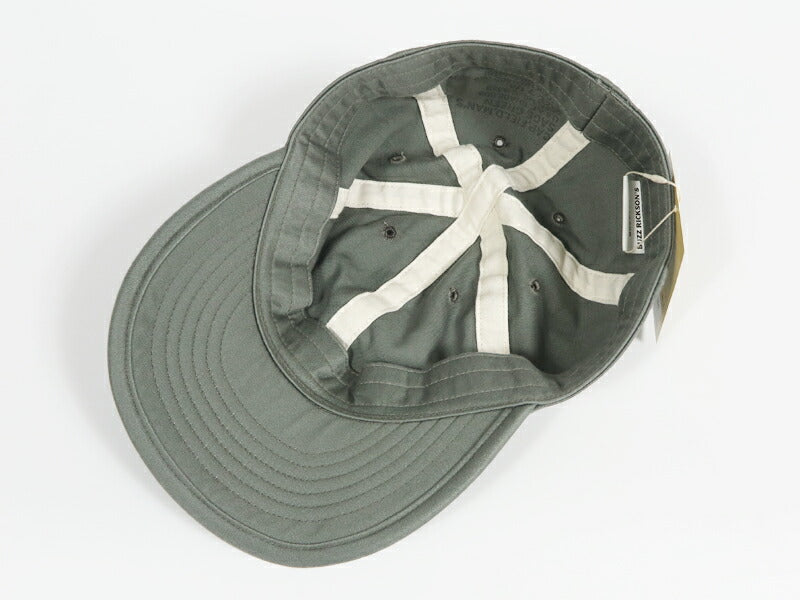 バズリクソンズ Buzz Rickson's コットンサテン キャップ CAP, FIELD, MAN'S SAGE GREEN BR02881 【2026年春夏新作】
