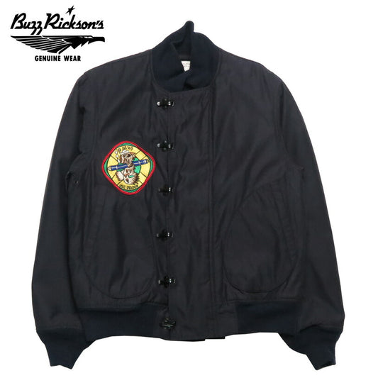 Buzz Rickson's แจ็คเก็ตเด็คแบบมีตะขอ รุ่นเรยอน/คอตตอน NAVY DEPARTMENT BR15154