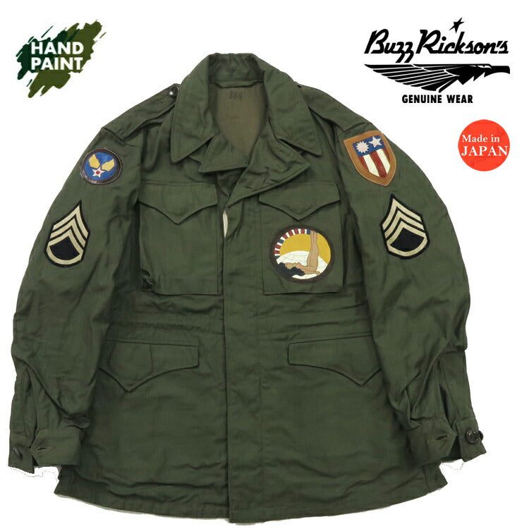 バズリクソンズ Buzz Rickson's フィールドジャケット type M-1943 ハンドペイント カスタム ART TRANSPORT COMMAND BR15574